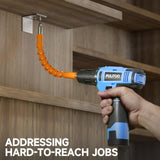 PULITUO 12V Blue Cordless Drill Set Power Drill Kit with Battery and Charger,electric drill home improvement,3/8-Inch Keyless Chuck,Built-in LED,21+1 Torque Setting small drill PULITUO