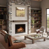 MANTELSDIRECT Dakota 72 Inch Pine Wood Floating Fireplace Mantel Shelf - Mocha Brown | 9" Depth - Beautiful Wooden Rustic Mantel for Fireplaces, Living Rooms, Electric Fireplaces, and Below TVs MANTELSDIRECT