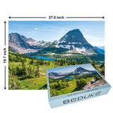 BEDUKE Jigsaw Puzzles for Adults 1000 Pieces Glacier National Park 1000 Piece Puzzle Thick Sturdy Precise Interlocking Age 14+ Family Game BEDUKE