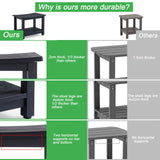 Shower Stool for Inside Shower Waterproof, Poly Lumber Shower Bench Seat for Shaving Legs, Plastic Chair Seat for Shower, Shower Foot Rest with Adjustable Feet, Non-Slip, Black KaimuBench