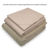 Garden Winds Replacement Canopy Top Cover and Netting Set Compatible with The Wilson & Fisher Jefferies Gazebo - Riplock 350 Garden Winds