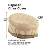 Classic Accessories Veranda Water-Resistant 46 Inch Papasan Patio Chair Cover, Outdoor Chair Covers Classic Accessories
