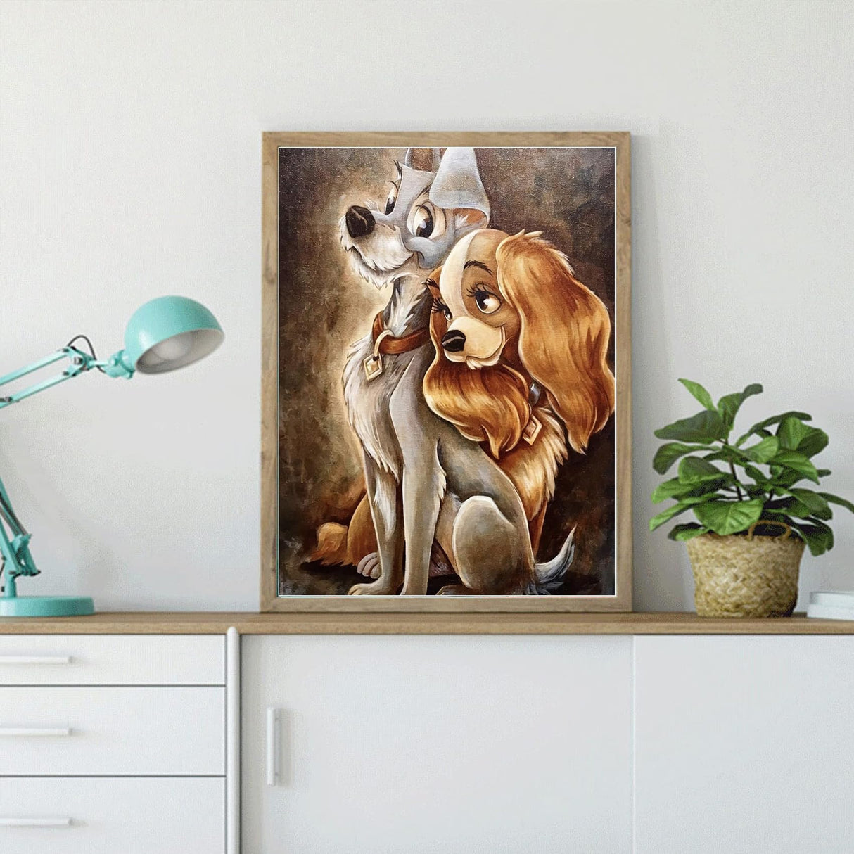 JAKI Diamond Art Painting Kits for Adults-Dog Diamond Painting Kits,Square Full Drill Diamond Art for Home Wall Decor(12x16inch) JAKI