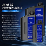 JAYO Water Washable ABS-Like Resin 2KG, 3D Printer Resin 405nm UV Standard Rapid Photopolymer Resin for LCD/DLP/SLA 3D Printer, High Precision, Non-Brittle, 1KG Bottle, 2 Pack, Grey+Dark Grey JAYO