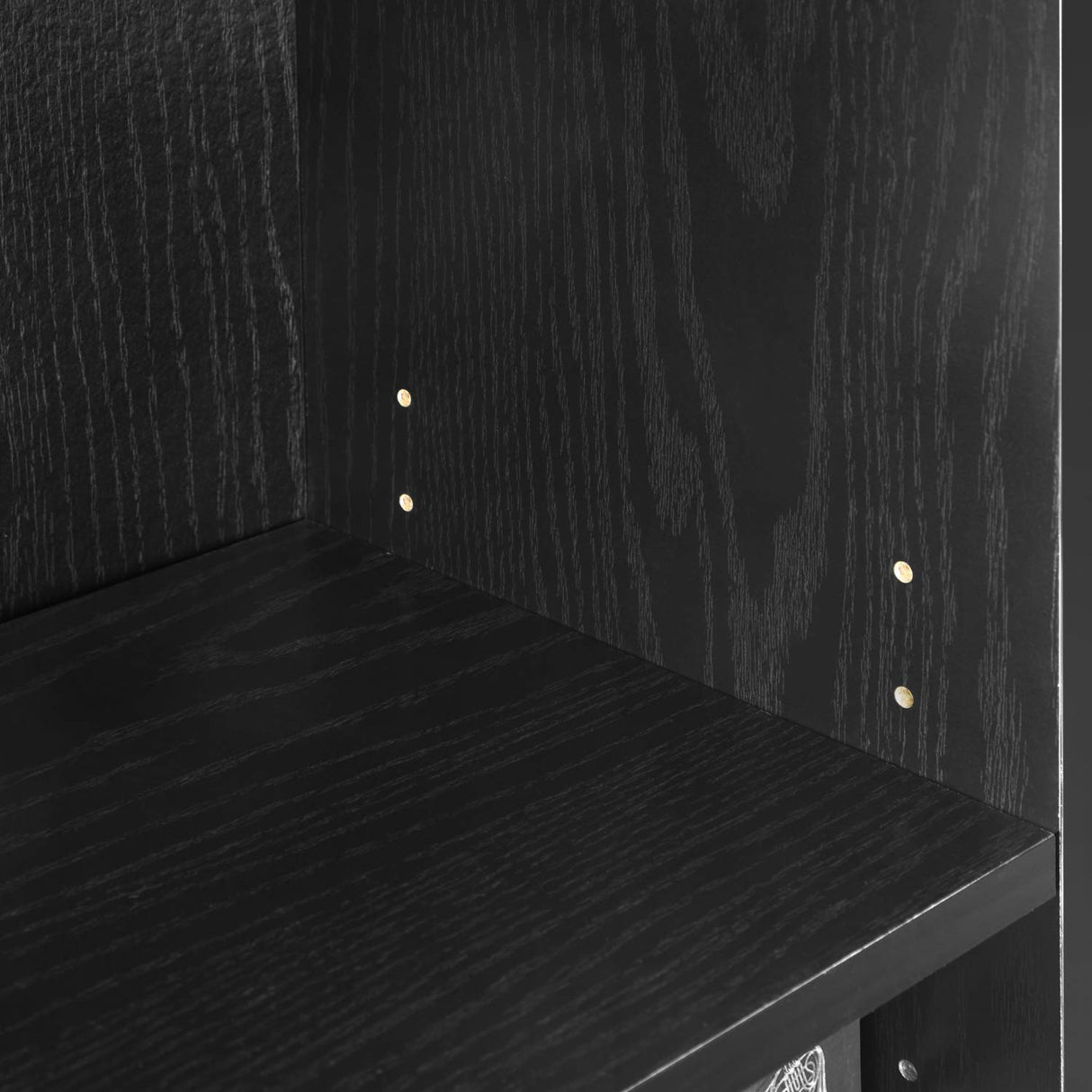 Furinno JAYA Book Shelf, 3-Tier Bookshelf, Bookcase with Adjustable Shelves, 9.5 x 24.5 x 40.3, for Living Room, Bedroom, Home Office, Blackwood Furinno