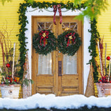 54FT Christmas Garland, Christmas Garland Set - Artificial Greenery Pine Garland for DIY Christmas Decorations - Festive and Versatile Holiday Décor (Green) PLACHIDAY