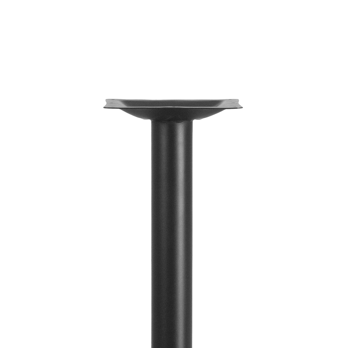Flash Furniture 5" x 22" Restaurant Table T-Base with 3" Diameter Table Height Column, Commercial T-Base Cast Iron Restaurant Table Base, Black Flash Furniture