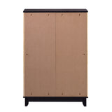 Walker Edison Orin Contemporary 4-Drawer Tall Solid Wood Dresser, 42 Inch, Black Walker Edison