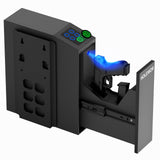 Gun Safe Biometric Pistol Safe Bedside Handgun Case, Slider Fingerprint 3 Ways Quick Access Mounted Gun Lock Box for Nightstand, Bed, Desk, Wall, Dresser HOLEWOR