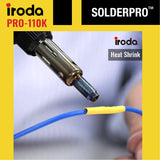 IRODA SOLDERPRO 110K Cordless Butane Soldering Iron Kit - 4-in-1 Portable Soldering Iron, Mini Torch, Heat Gun, Precision Heat Blower, 30-125W Adjustable, 100+ Min Runtime Iroda