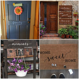 Large Farmhouse Stencils for Painting on Wood - 21 Pack Family Inspirational Words Quotes Saying Sign Stencil Templates, Welcome Home Love and More, Reusable Letter Stencils for Walls and Crafts REOLAN