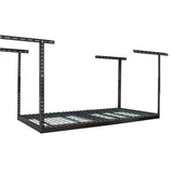 MonsterRax Overhead Garage Storage Rack - Heavy Duty Racks for Garage with 400 lb Capacity, Easy Garage Shelving, Adjustable Storage Rack, Ceiling Mount Storage Shelves 3x6 Hammertone (12"-21") MonsterRAX Storage Solutions