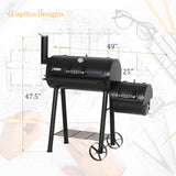 Captiva Designs Charcoal Grill with Offset Smoker, All Metal Steel Made Outdoor Smoker, 512 sq.in Cooking Area, Best Combo for Outdoor Garden Patio and Backyard Cooking Captiva Designs