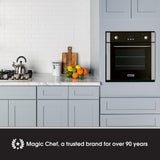Magic Chef Single Electric Wall Oven with Convection Feature for Cooking & Baking, 24" Magic Chef