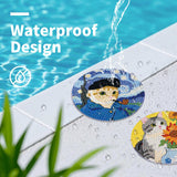 PERFECTSIGHT 8 Pcs DIY Diamond Art Painting Coasters with Holder, Cute Diamond Paint Coaster Kits for Adults, Kawaii Full Drill Diamond Art Craft Paint by Number Non Slip Coaster - Multicolor Cats PERFECTSIGHT