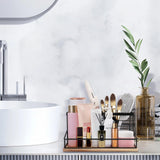 Siyzda Hair Tool Organizer, Movable Hair Dryer Holder, Hair Styling Tools Storage for Vanity, Bath Counter Organizer, Bathroom Trays for Hair Toiletry, Makeup (12" x 7.7" x 5.8", Wood-Black) Siyzda