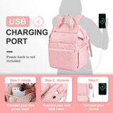 Leudes Knitting Bag Backpack, Yarn Storage Organizer Large Crochet Bag Tote Christmas Gift Yarn Holder Case for Carrying Projects, Knitting Needles (Upgraded Pink) Leudes