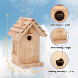 DIY Bird House Kits for Adults & Kids, Build Your Own Birdhouse Kit with Premium Cedar Logs, Birdhouse Kits for Adults to Build and Paint Pontuss
