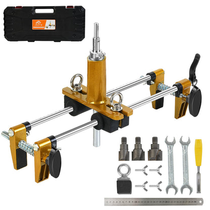 JSZYO Door Lock Hole Opener Kit,Mortise Lock Jig with 3 Tungsten Carbide Blades for Wood Doors, Door Mortise Jig,Suitable for Angle Grinder & Electric Hand Drill - WoodArtSupply