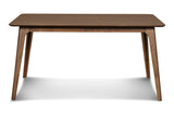 New Classic Furniture Mid-Century Modern Oscar Dining Table, 60-Inch, Walnut New Classic Furniture