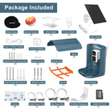 Smart Bird Feeder with Camera, 5 DIY Add-ons & 64G SD Card Auto Record Bird Video Bird House for Outside, AI Identify Bird Species Auto Capture with birdsnap