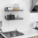 TORACK 2-Pack 12x18 inch Wall-Mounted Shelves, Garage Wall Shelf for Closet & Laundry Room, Heavy-Duty Floating Shelves Hold Up to 60 lbs(Black) TORACK