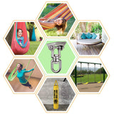 WAREMAID 2 Pack Heavy Duty 360 Swivel Hanger, Stainless Steel Swing Hook for Ceiling, Wooden Swing Set Bracket, Punching Bag Hanger for Playground Gym Rope Hammock Chair, 1200 Lb Load WAREMAID