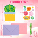 Fancy Land 24 Sets Mothers Day Crafts for Kids DIY Greeting Card Making Kit Mothers Day Cards with Envelopes Classroom Activities Gifts for Mom Fancy Land
