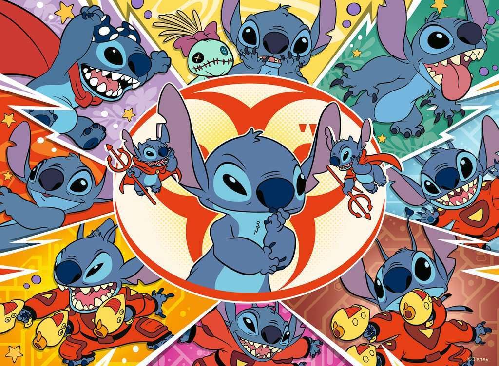Ravensburger Disney Stitch: in My Own World 100 Piece XXL Jigsaw Puzzle for Kids - Every Piece is Unique, Pieces Fit Together Perfectly Ravensburger