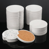 40 PCS 2.56 In Sublimation Car Coasters, Auto Coasters for Cup Holders, Auto Cupholder Coasters with Finger Notch and DIY Personalization Option,Keep Car from Cold Drink Sweat Stain Spill,by GNIEMCKIN GNIEMCKIN