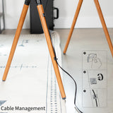 VIVO Artistic Easel 49 to 70 inch LED LCD Screen, Studio TV Display Stand, Adjustable TV Mount with 4 Legs STAND-TV70A VIVO