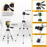 PREXISO Laser Level with Tripod, 100Ft Dual Modules Self Leveling Cross Line Laser Level, Green Line leveler Tool for Floor Tile, Home Renovation, Construction with 31-1/2in Tripod, 2 AA Batteries Prexiso