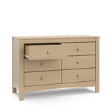 Graco Noah 6-Drawer Dresser (Driftwood) – GREENGUARD Gold Certified, Wood Dresser for Bedroom, Kids & Nursery Storage Chest, Safety Interlocking Drawers, Pre-Installed Tracks, Kids Chest Graco