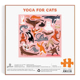 Galison Yoga for Cats 500 Piece Puzzle from Galison - 20" x 20" Jigsaw Puzzle, Bright and Bold Artwork, Thick and Sturdy Pieces, for Cat Lovers! Galison