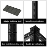 LI JIU HOME 4-Tier 31.5" W x 15.8" D x 63" H Garage Shelving 2000LBS Storage Shelves Heavy Duty Metal Shelf Unit Adjustable Basement Industrial Storage Racks LI JIU HOME