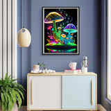 Mushroom Diamond Art Painting Kits for Adults - 5D Round Full Drill Diamond Paintings for Beginners, DIY Gem Art Crafts Perfect for Home Wall Decor Relaxation Gifts 11.8x15.7inch Generic