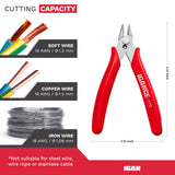 IGAN-170 Wire Cutters, Precision Electronics Flush Cutter, One of the Strongest and Sharpest Side Cutting pliers with an Opening Spring, Ideal for Ultra-fine Cutting Needs. IGAN