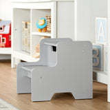Melissa & Doug Kids Furniture Wooden Step Stool - Gray Melissa & Doug