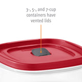 Rubbermaid 60-Piece Food Storage Containers with Lids, Microwave and Dishwasher Safe, Red Color, Ideal for Meal Prep and Pantry Storage Rubbermaid