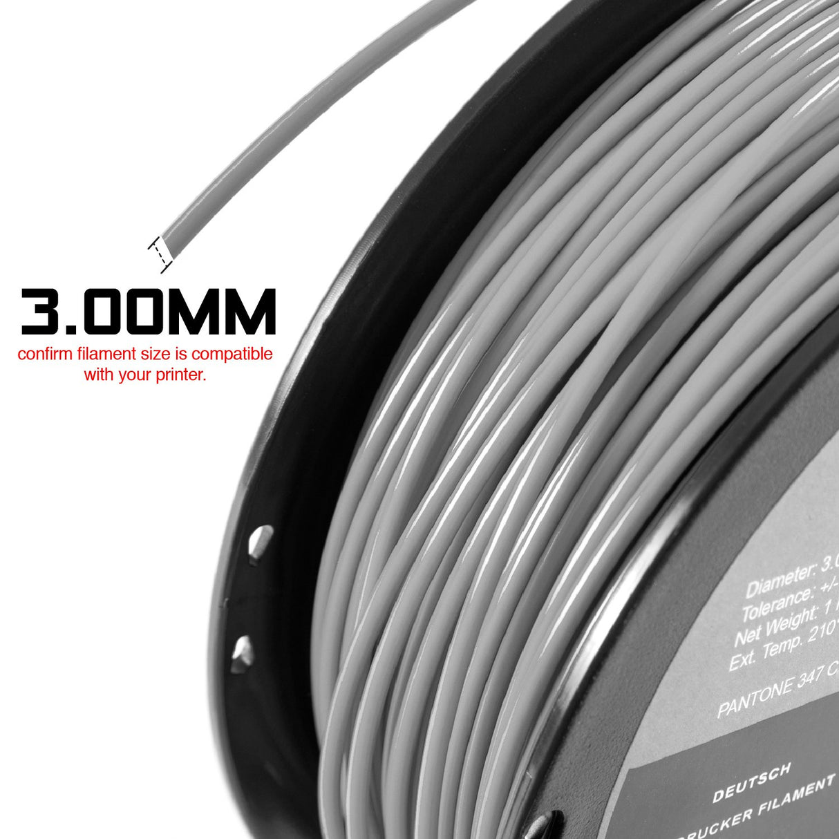HATCHBOX 3D Printer Filament, Dimensional Accuracy +/- 0.03mm, 3.00 mm, 1 kg Spool, Wood HATCHBOX