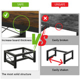 YINMIT Wooden Step Stool for Adults, Heavy Duty Step Stool for High Bed with Non-Slip Feet, Using for Bedroom, Living Room, Bathroom and Kitchen, Hold Up to 500 LBS YINMIT