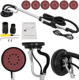 F2C Electric Drywall Sander 800w Adjustable Variable 6 Speed Disc Sander w/ 6 Sand Pads, 1000-2000RPM F2C