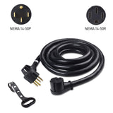 Cable Matters 4 Prong 50 AMP RV Extension Cord 15 ft with Easy-Grip Handles and Carry Strap, NEMA 14-50 Extension Cord, Compatible with Tesla Charging Cable - 15 Feet (NEMA 14-50P to 14-50R) Cable Matters