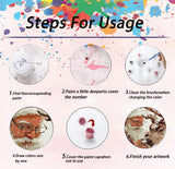 Christmas Paint by Numbers for Adult,Paint by Numbers Kit for Adults Beginners,DIY Paint by Numbers Acrylic Paint Canvas Santa Elk Painting Kits Art,Home Wall Decor, 11.8X11.8 inch(Without Frame) APTDYIGL