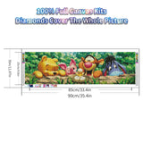 Cartoon Friends Large Diamond Painting Kits for Adults - 5D Diamond Art Kits for Adults Kids Beginner,DIY Full Drill Diamond Dots Rhinestone with Tools Accessories for Home Wall Decor Gifts 36x12inch JYLMOOD