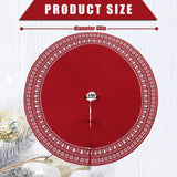 BIANHUA Christmas Tree Skirt, Christmas Decorations,Knitting Wool Retro Small Snowflake Xmas Tree Skirt Decorations,Can be Used as a Shawl.(48 Inch,Red)… BIANHUA