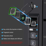 Wall Safe, Hidden Fingerprint Security wall Safe, In Wall Safe Between Studs, Upgraded Biometric/Keypad/Key Access, Secure Handgun, Documents, Jewelry, Valuables (Biometric Fingerprint) LANGGER V