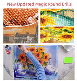 DIY 5D Diamond Art Painting Kits Sun and Camel Egyptian Pyramids Full Drill Round Diamond Art Paint by Number Kits for Beginner Crystal Cross Stitch for Wall Decoration(30x40cm) Generic
