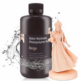ELEGOO Water Washable 3D Printer Resin LCD UV-Curing Resin 405nm Standard Photopolymer Resin for Mars Saturn Jupiter MSLA DLP LCD 3D Printing 1000Gram Beige ELEGOO