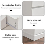 Alaxgumrol White Bedroom Dresser Modern 6 Drawers Dressers Wood Organizer Wide Dresser & Chest of Drawers Storage for Living Room, Entryway, Hallway Alaxgumrol